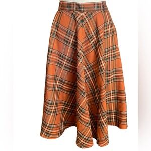 EUC Hell Bunny Tawny Tartan Skirt